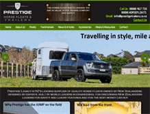 Tablet Screenshot of prestigetrailers.co.nz